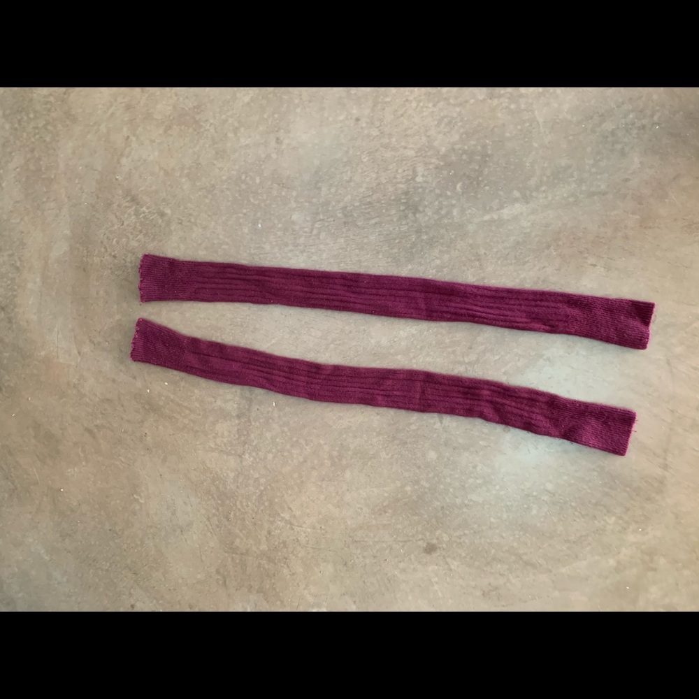 thigh high leg warmers